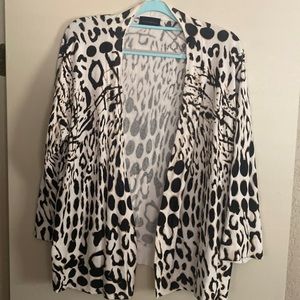 Bold print shrug